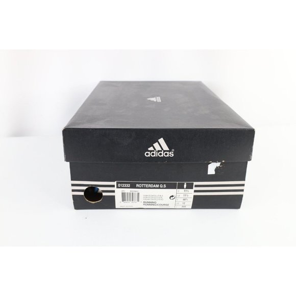NOS Vintage Adidas Rotterdam Q.S Gym Jogging Running Shoes White Blue Mens 12 main image 6